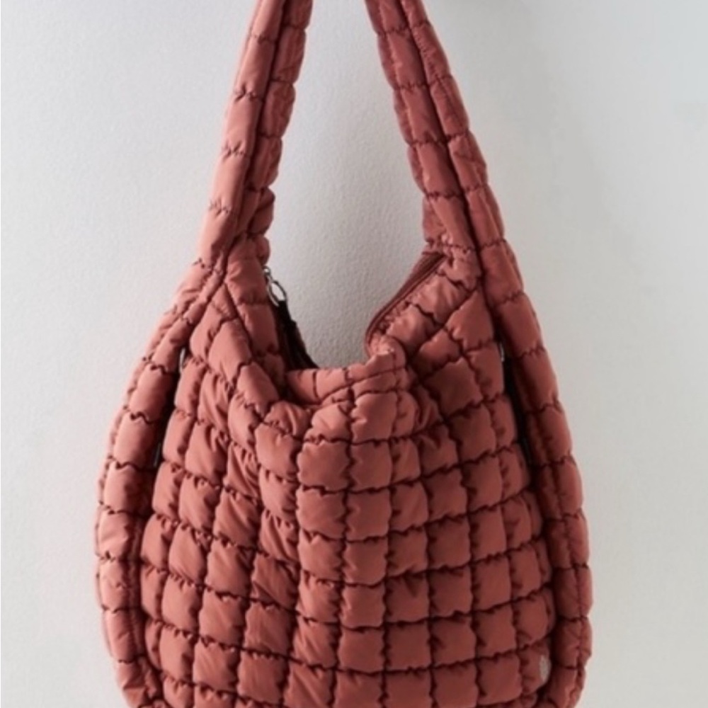 Free People Quilted Carry All Bag- Women's Bag in Dusty Rose